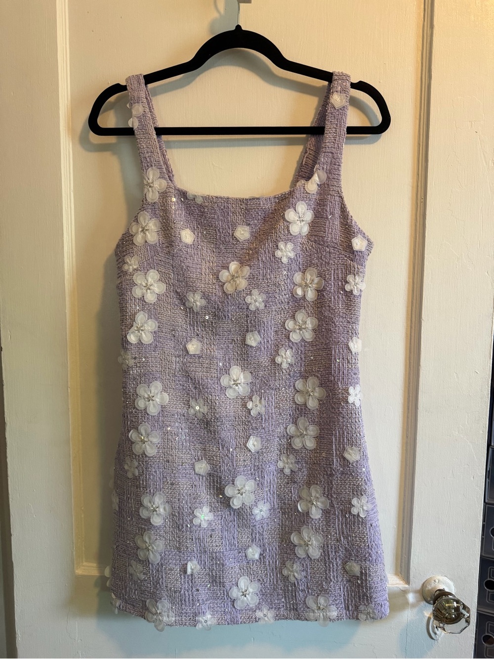 Storia Lilac Floral Mini Dress